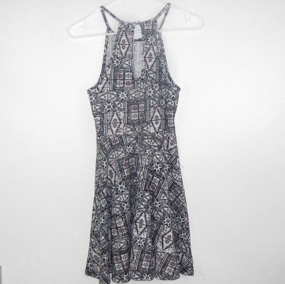 Mossimo Tribal Print Halter Racerback Dress Medium - Picture 2 of 7